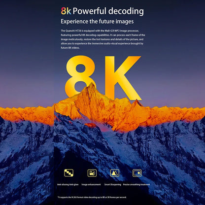 Velec Projector Android 14 8K Decoding Auto Focus 450 ANSI 720P TP360 New Portable Outdoor Movie Projector For Home Theater