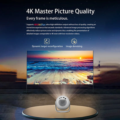 Velec Projector Android 14 8K Decoding Auto Focus 450 ANSI 720P TP360 New Portable Outdoor Movie Projector For Home Theater